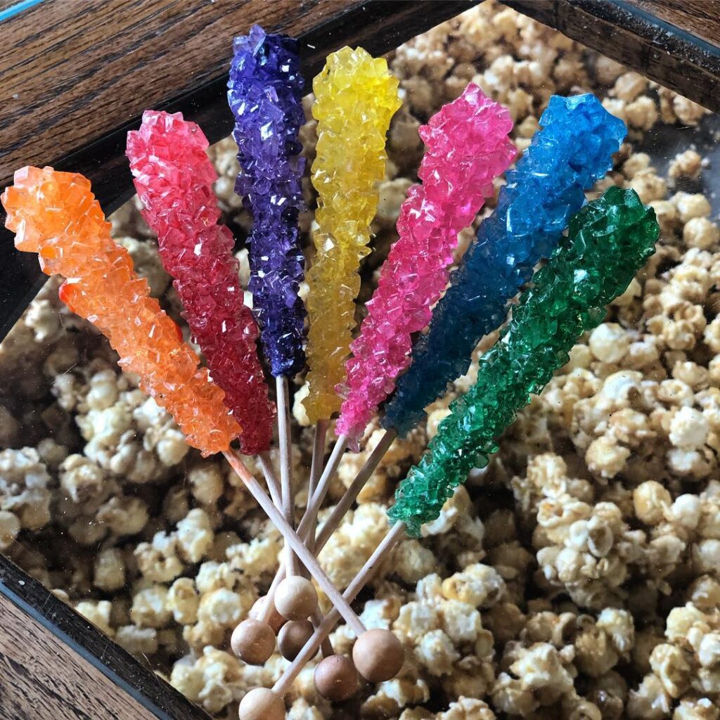 Rock candy on a stick